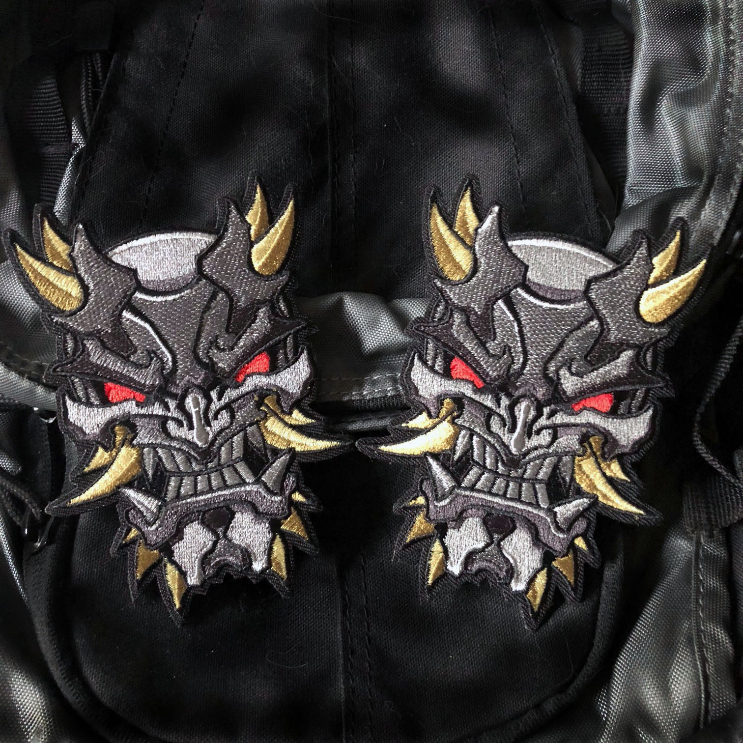 Berserker Oni Mask Embroidery Patch - Image 3