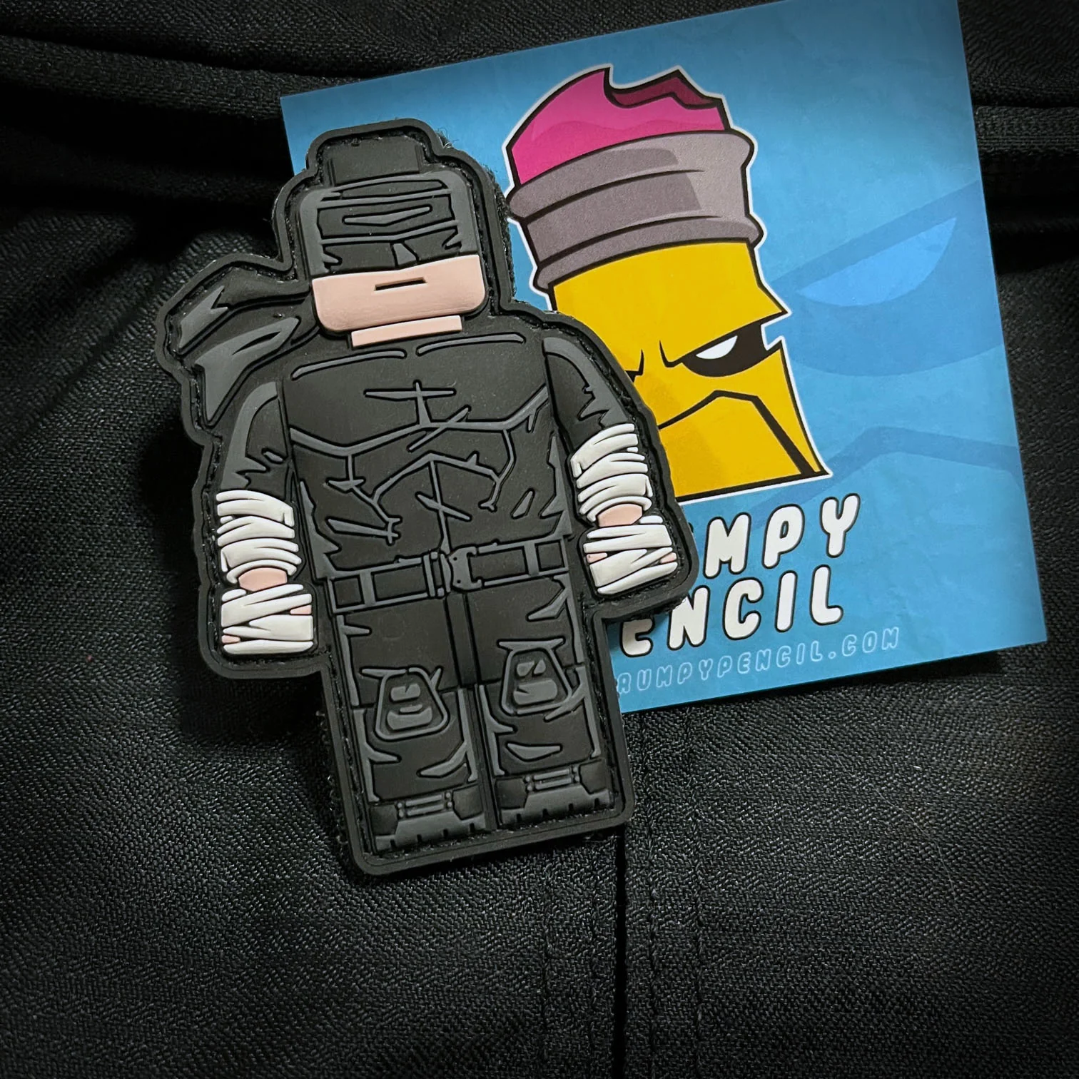 Grumpy Brick fig Man without Fear Pvc Patch - Image 2