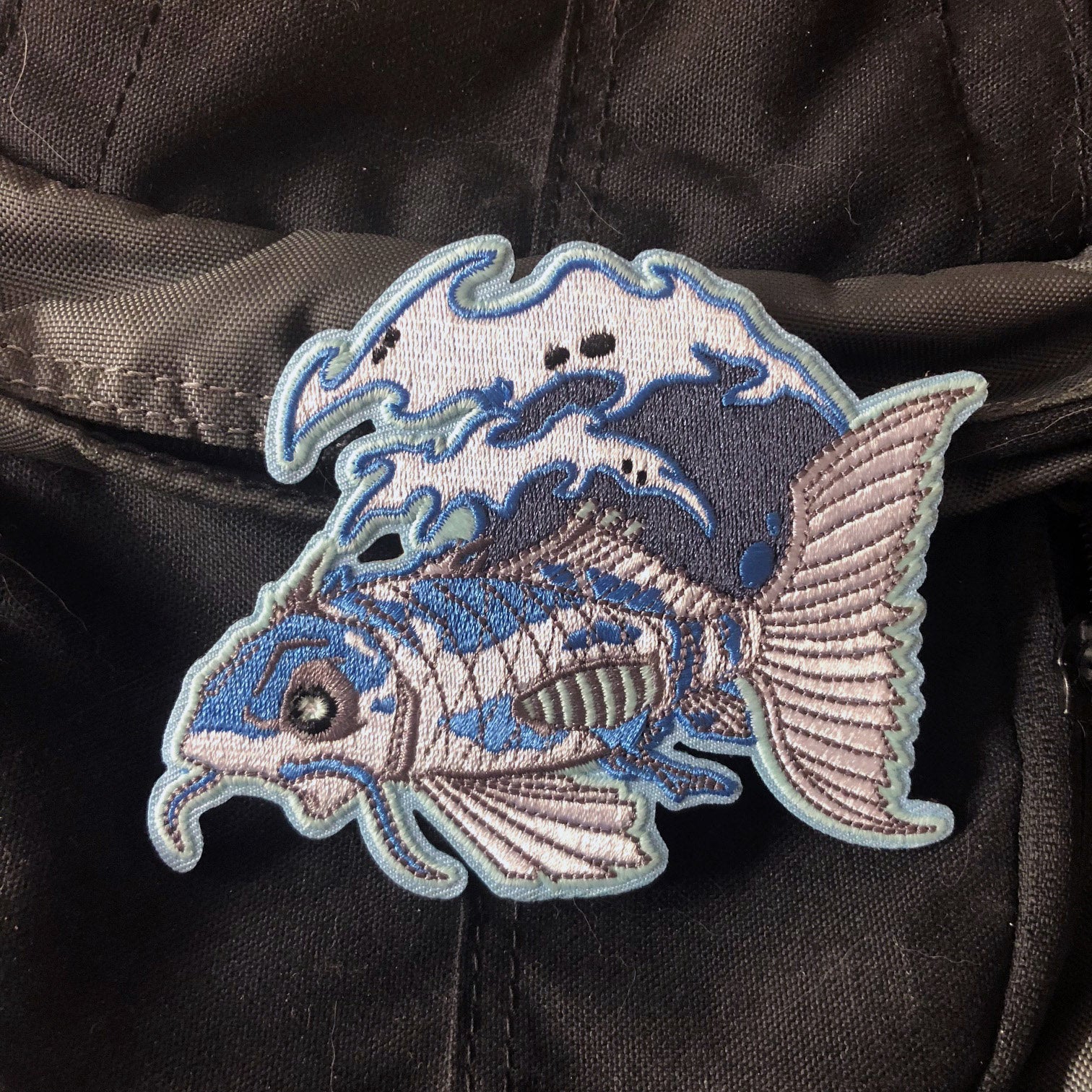 Ghost Koi Embroidery Patch - Image 3