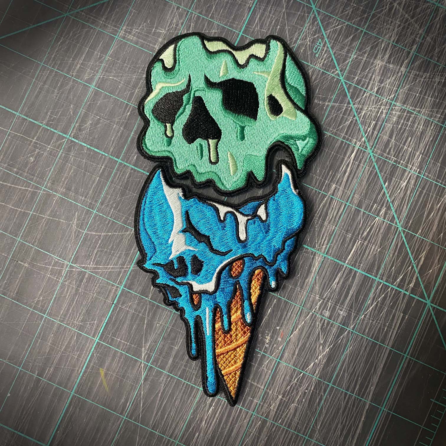 Death Cone, Second Scoop "Mint" Embroidery Patch - Image 3