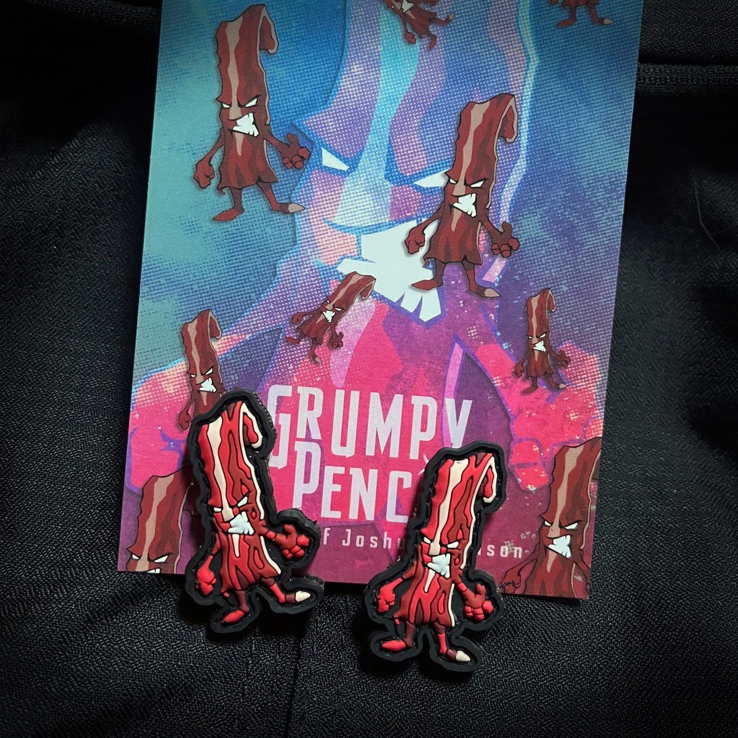 Grumpy Bacon, PVC Patch set - Image 2