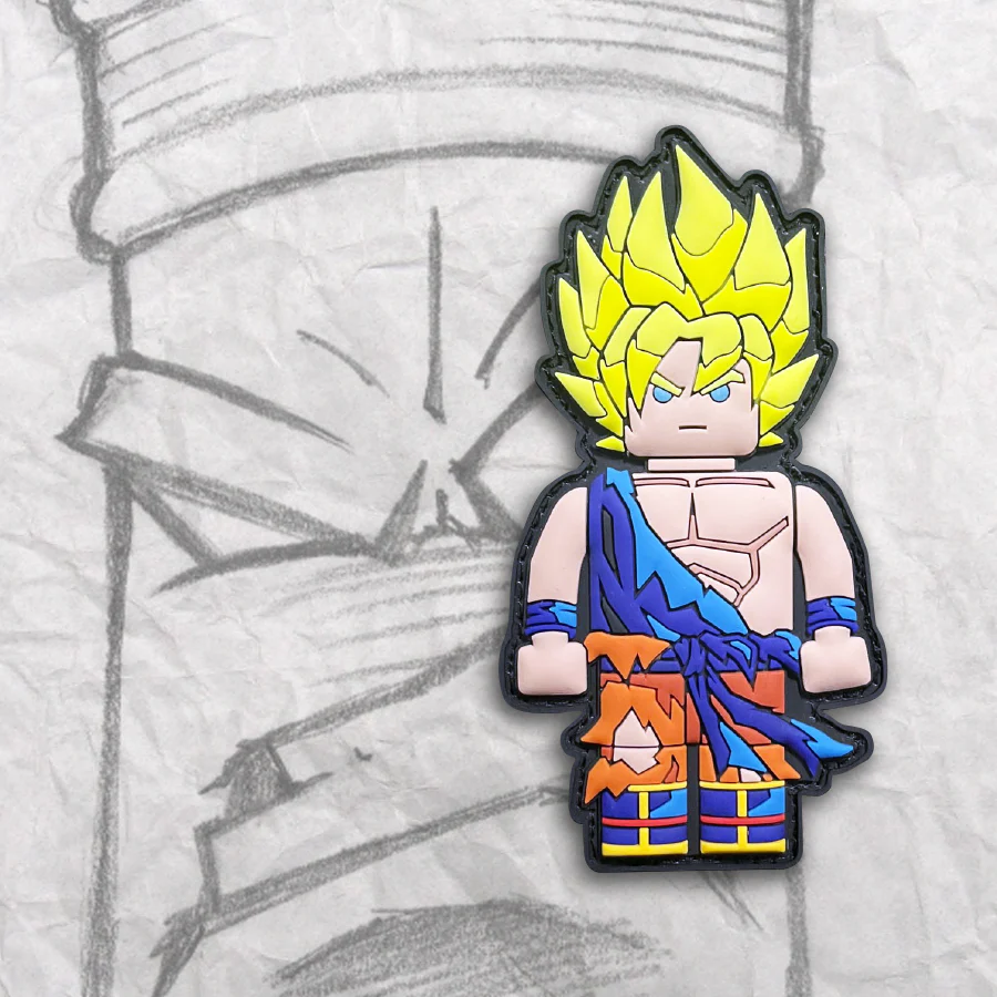 Grumpy Brick fig Power Pvc Patch