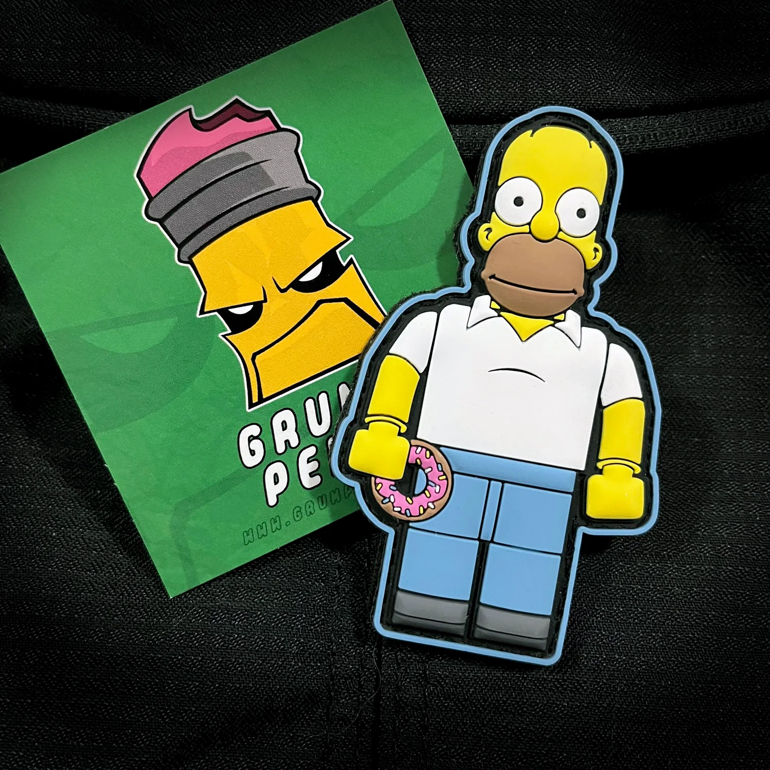 Grumpy Homey Brick Fig  Pvc Patch - Image 2