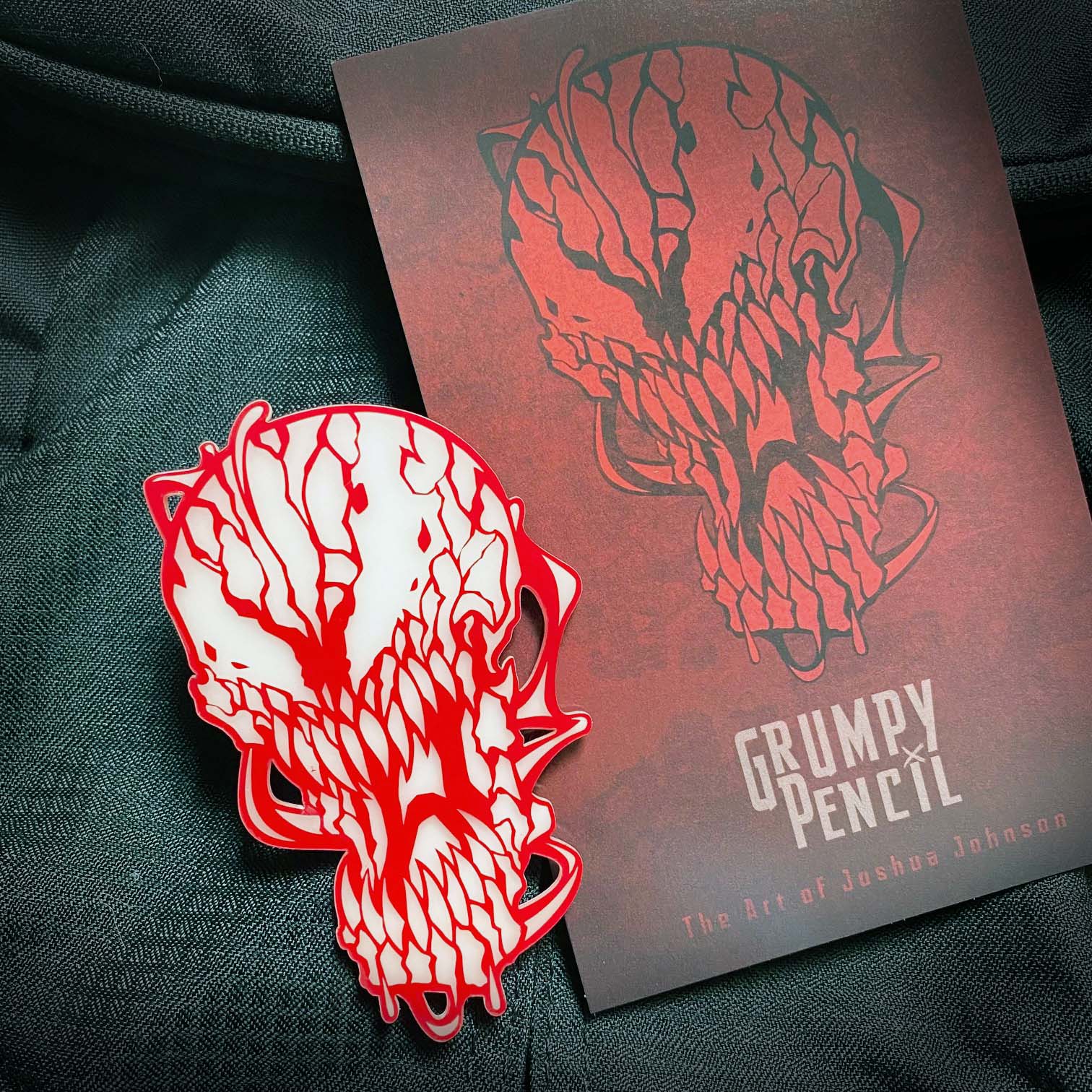 Grumpy Glow RED Acrylic Patch - Image 3