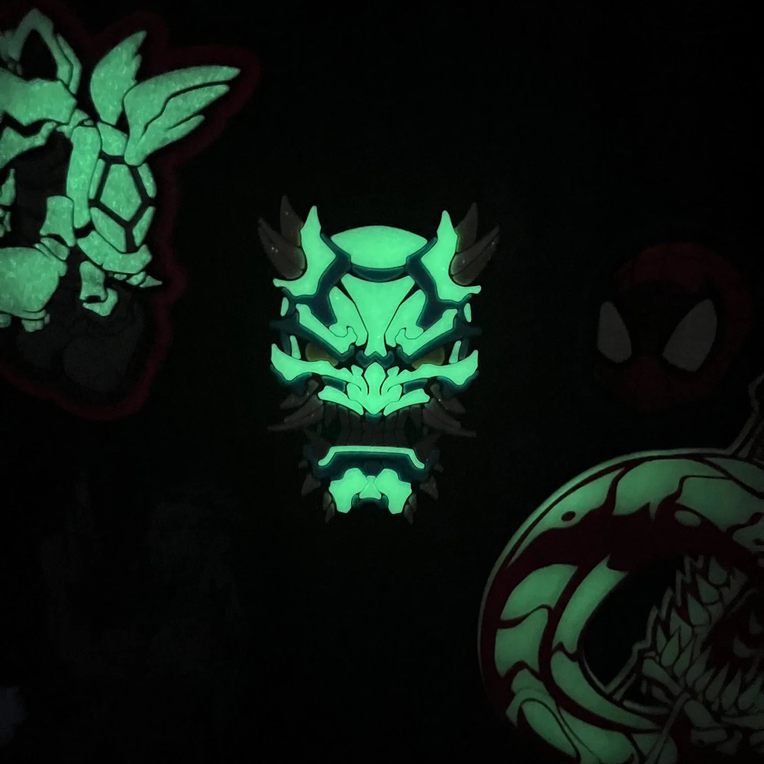 Grumpy Mini Berserker Glow Oni, PVC Patch set - Image 3