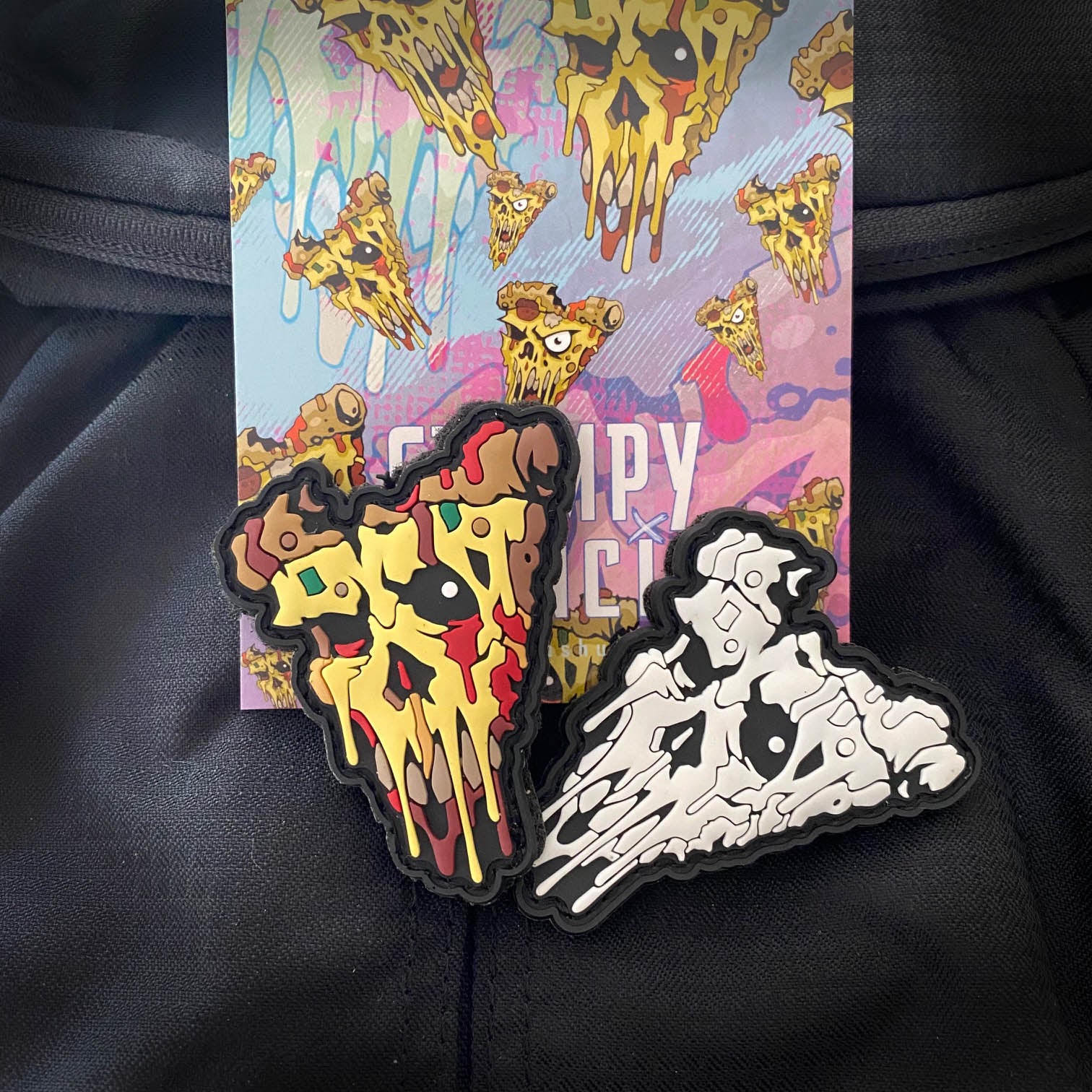 Grumpy Pizza Bites PVC Patch Set - Image 2