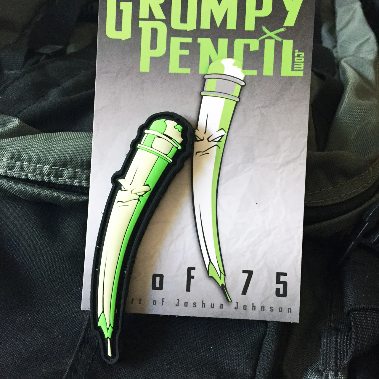 Grumpy Pencil V3 PVC Patch - Image 3