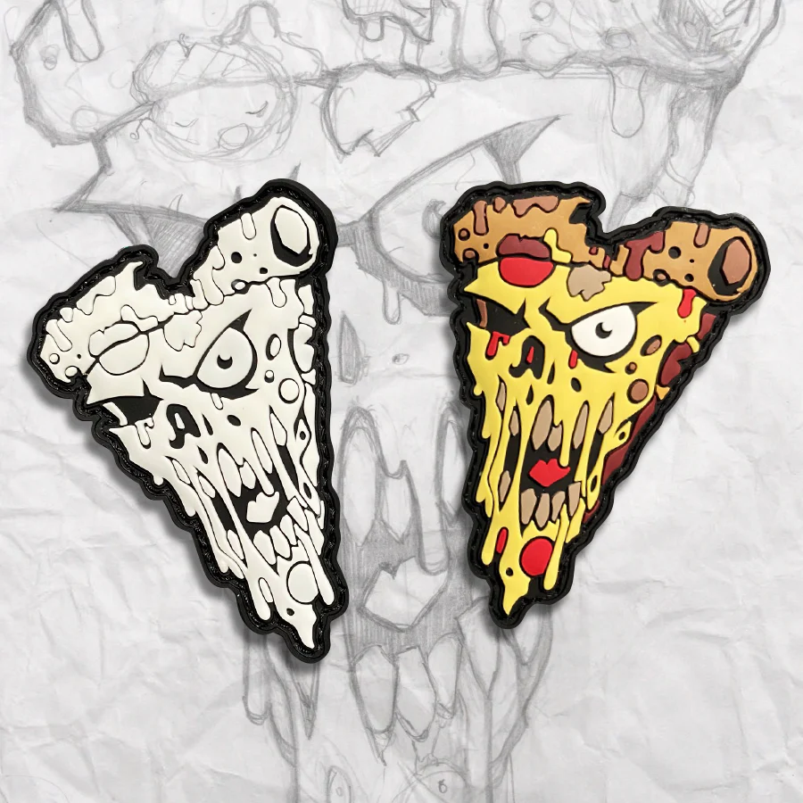 Grumpy Pizza Bites Second helping PVC Patch Set