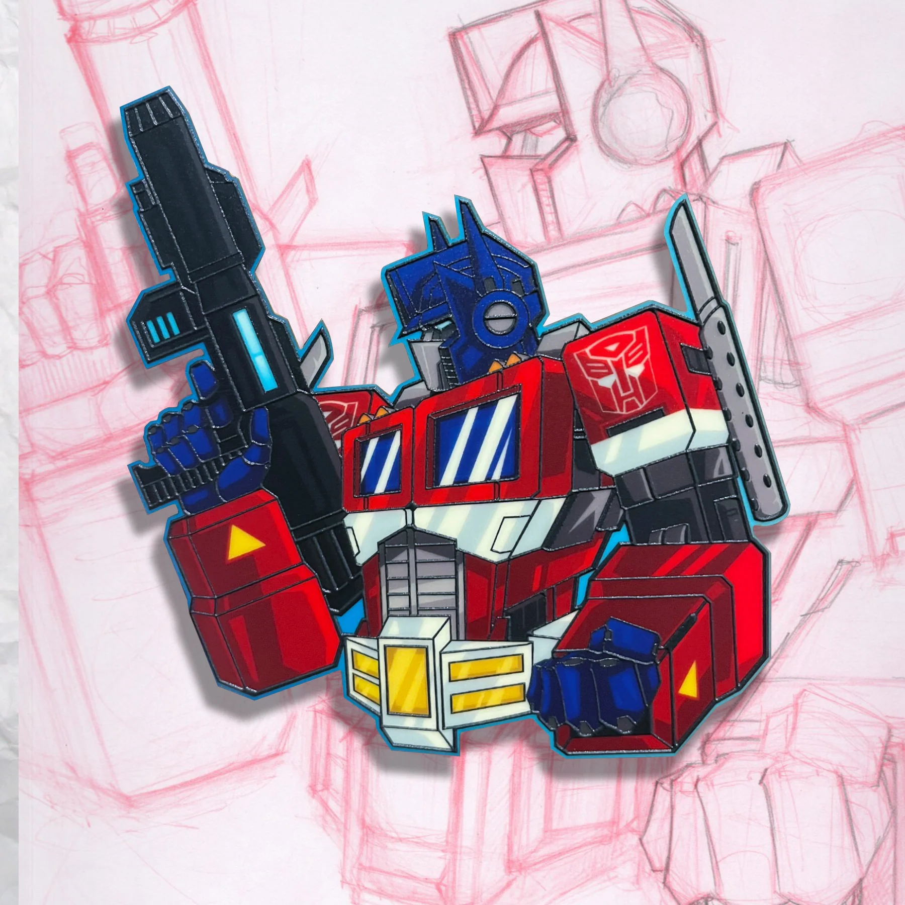 Grumpy Prime Glow Acrylic Patch