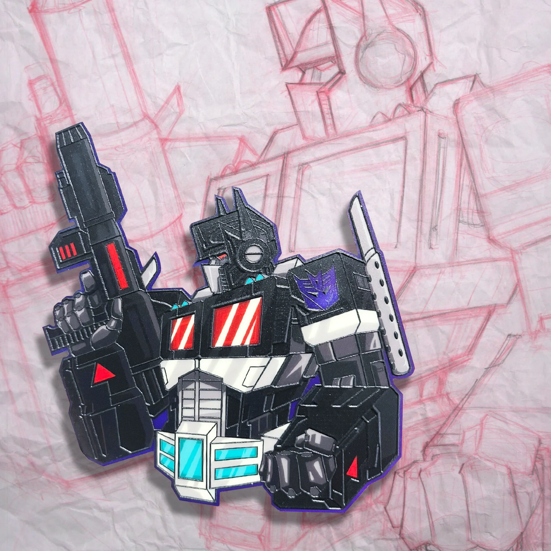 Grumpy Prime Glow Acrylic Patch - Image 3