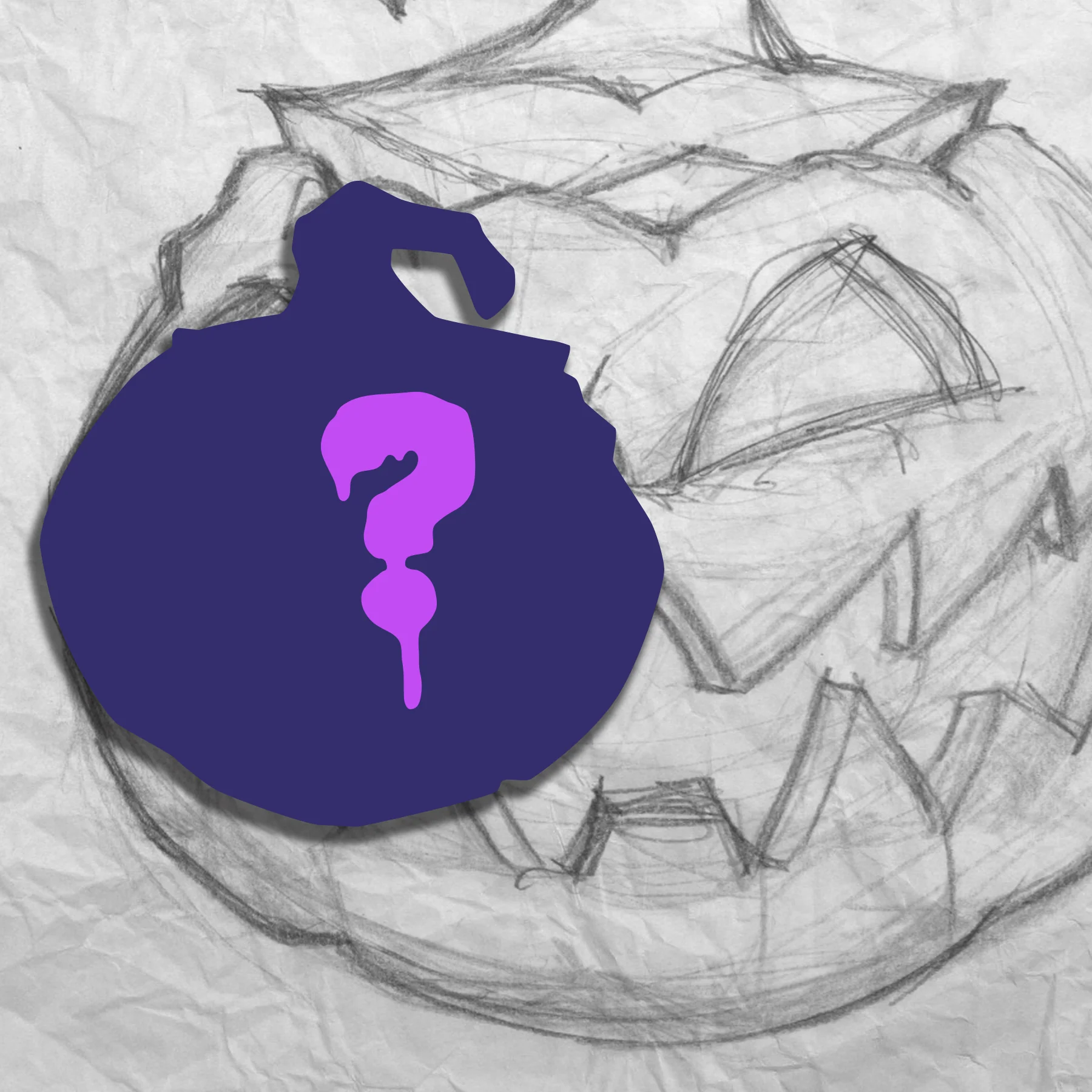 Grumpy O' Lantern ver3 Embroidery Patch - Image 4