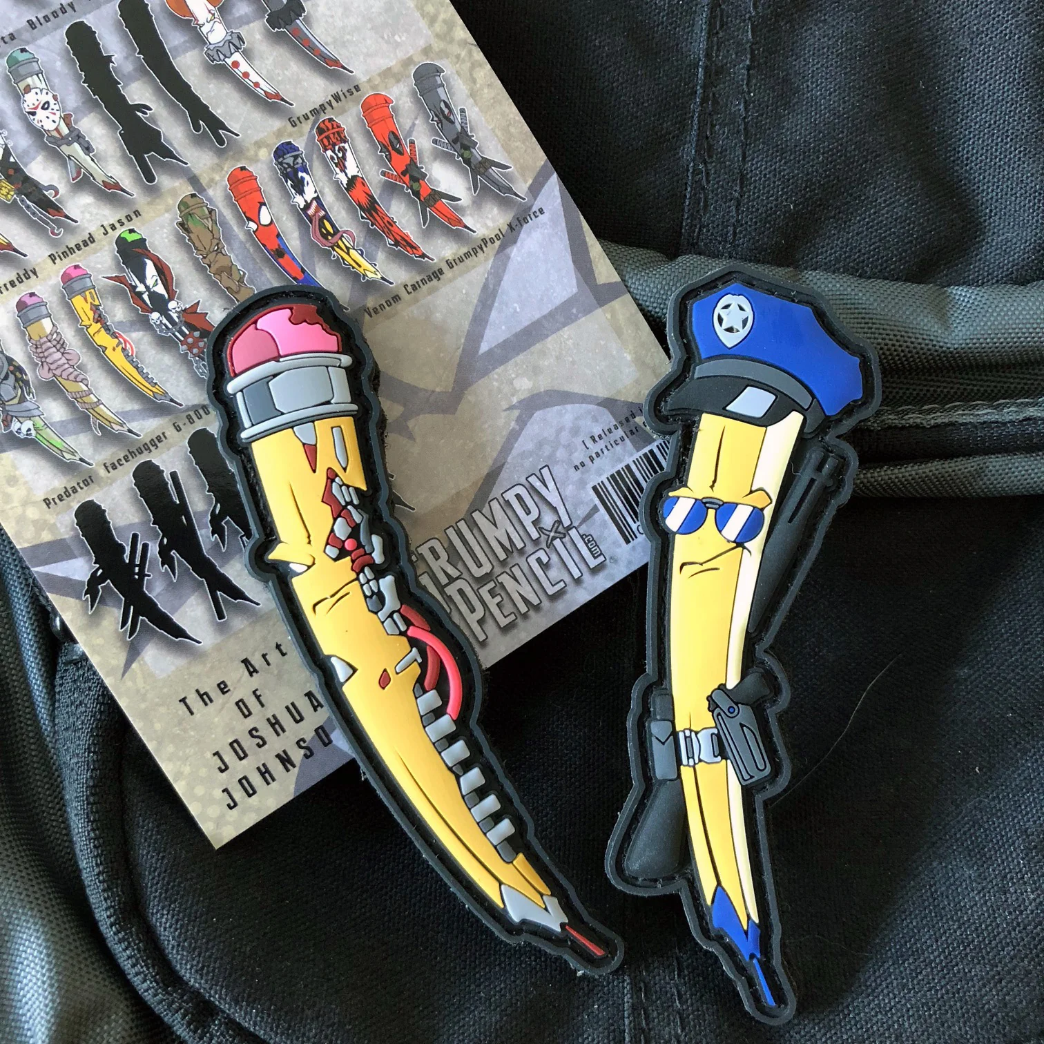 ON SALE! Grumpy Terminator Pencil PVC Patch Set - Image 2