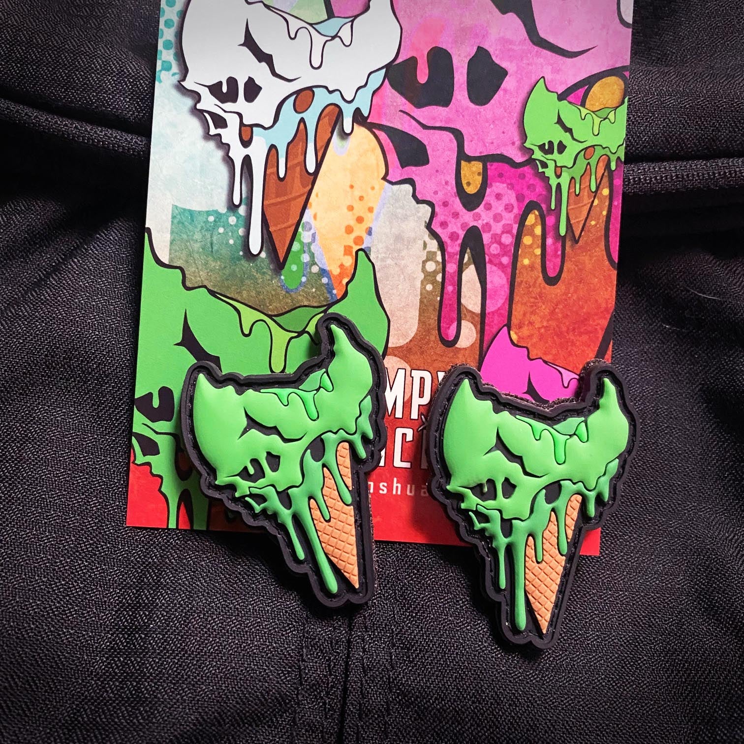 Bite Size Green Cones, PVC Patch set - Image 2