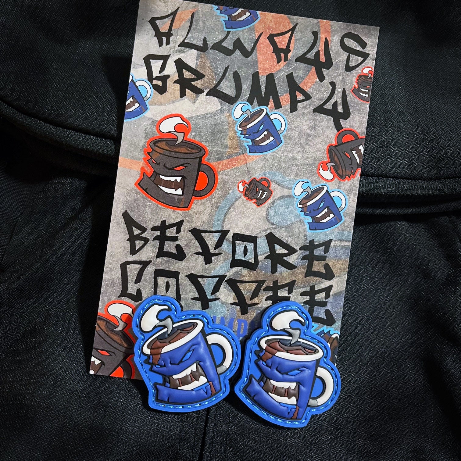 Mini Grumpy Mug PVC Patch - Image 2