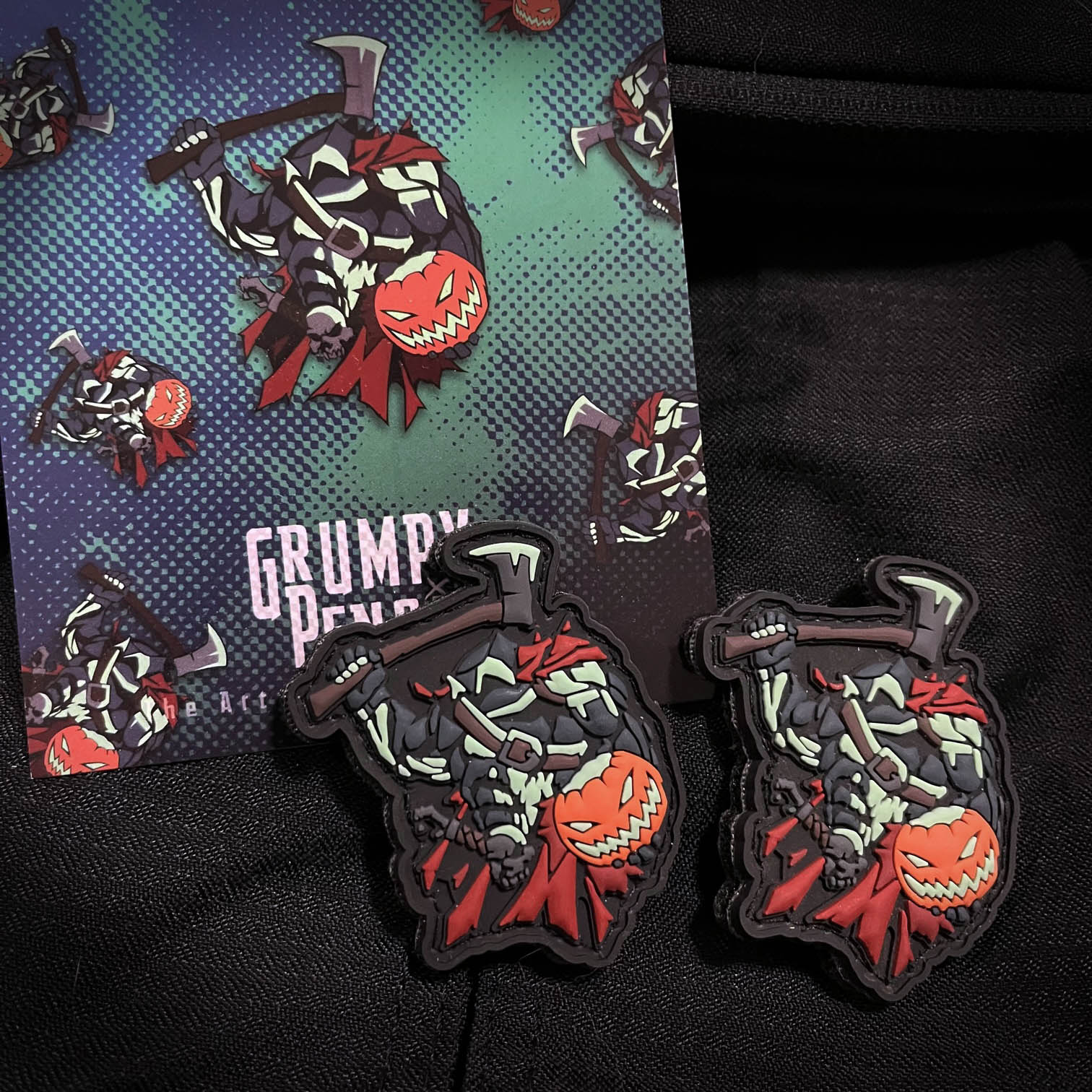 Mini Headless Horseman, PVC Patch set - Image 2