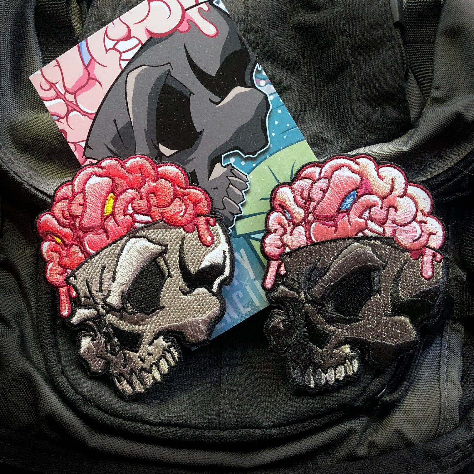 New! Numbskull v 3 Embroidery Patch - Image 3
