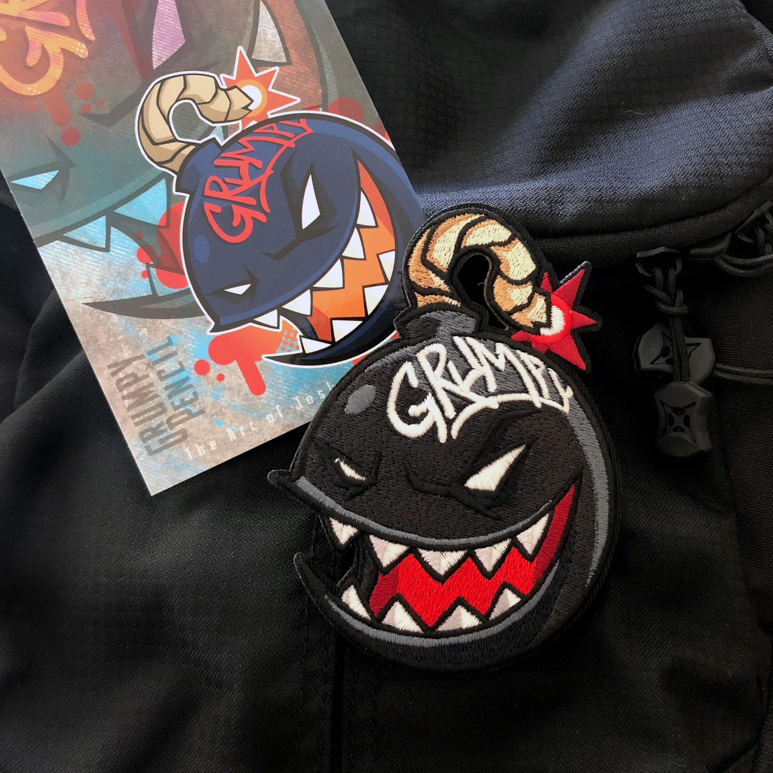 The Grumpy Bomb Embroidery Patch - Image 2